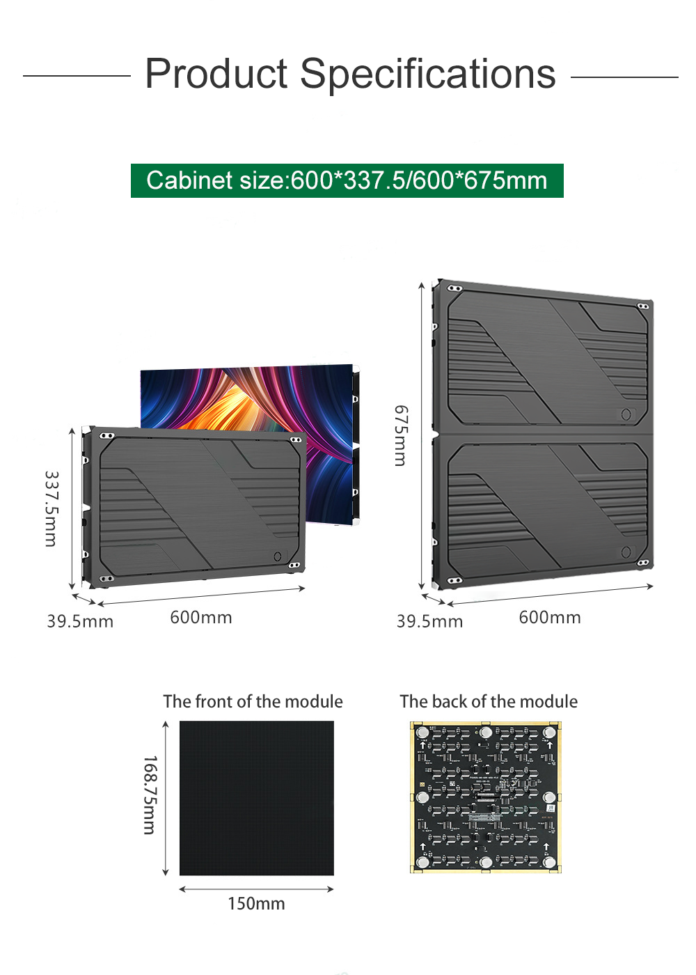 Preferred LED Indoor Full-color Screen - COB High-definition Small-pitch (16:9), Cabinet Size: 600 * 337.5mm, Unlock the Ultra-clear Visual Feast in Indoor Spaces (Price for reference) - Image 4