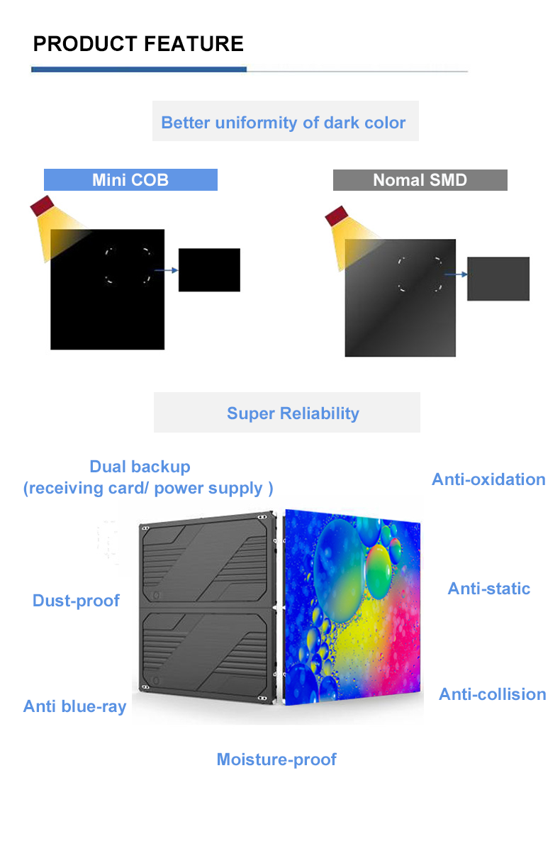 Preferred LED Indoor Full-color Screen - COB High-definition Small-pitch (16:9), Cabinet Size: 600 * 337.5mm, Unlock the Ultra-clear Visual Feast in Indoor Spaces (Price for reference) - Image 6